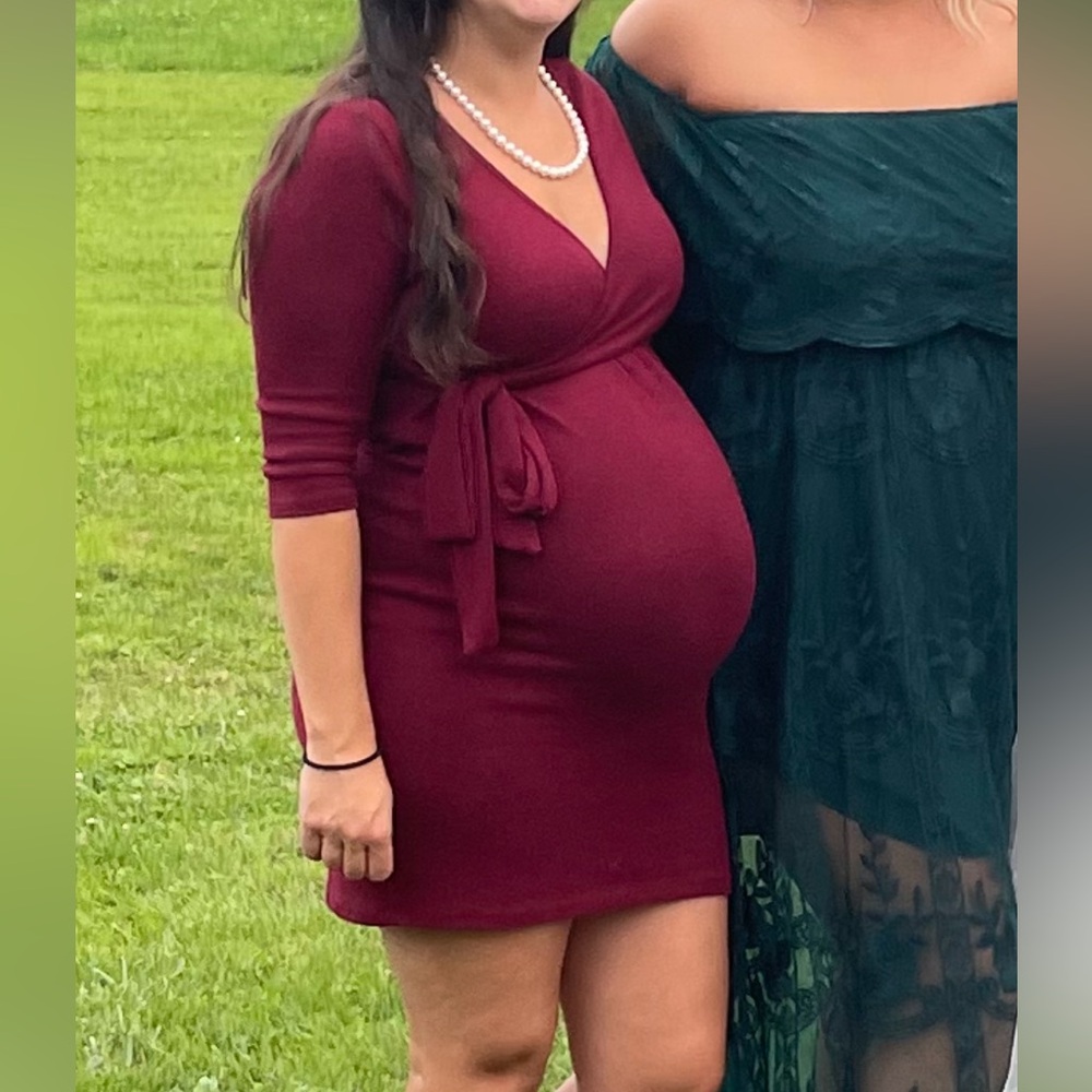 Pinkblush Maternity and Nursing Wrap Dress